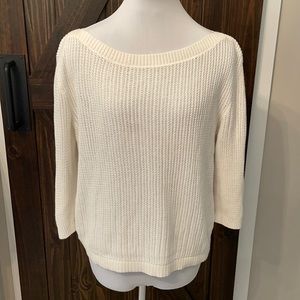 Tommy Hilfiger Boat Neck White Sweater Size Large